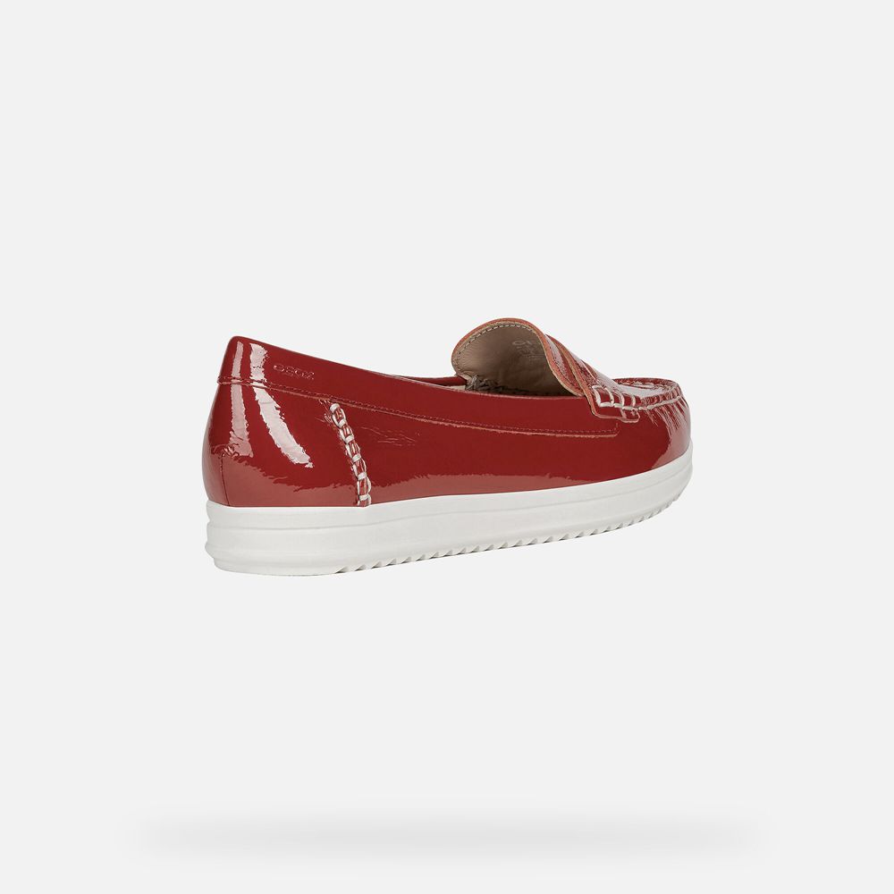 Mocassin Geox Genova - Rouge - Femme 492315-MRI